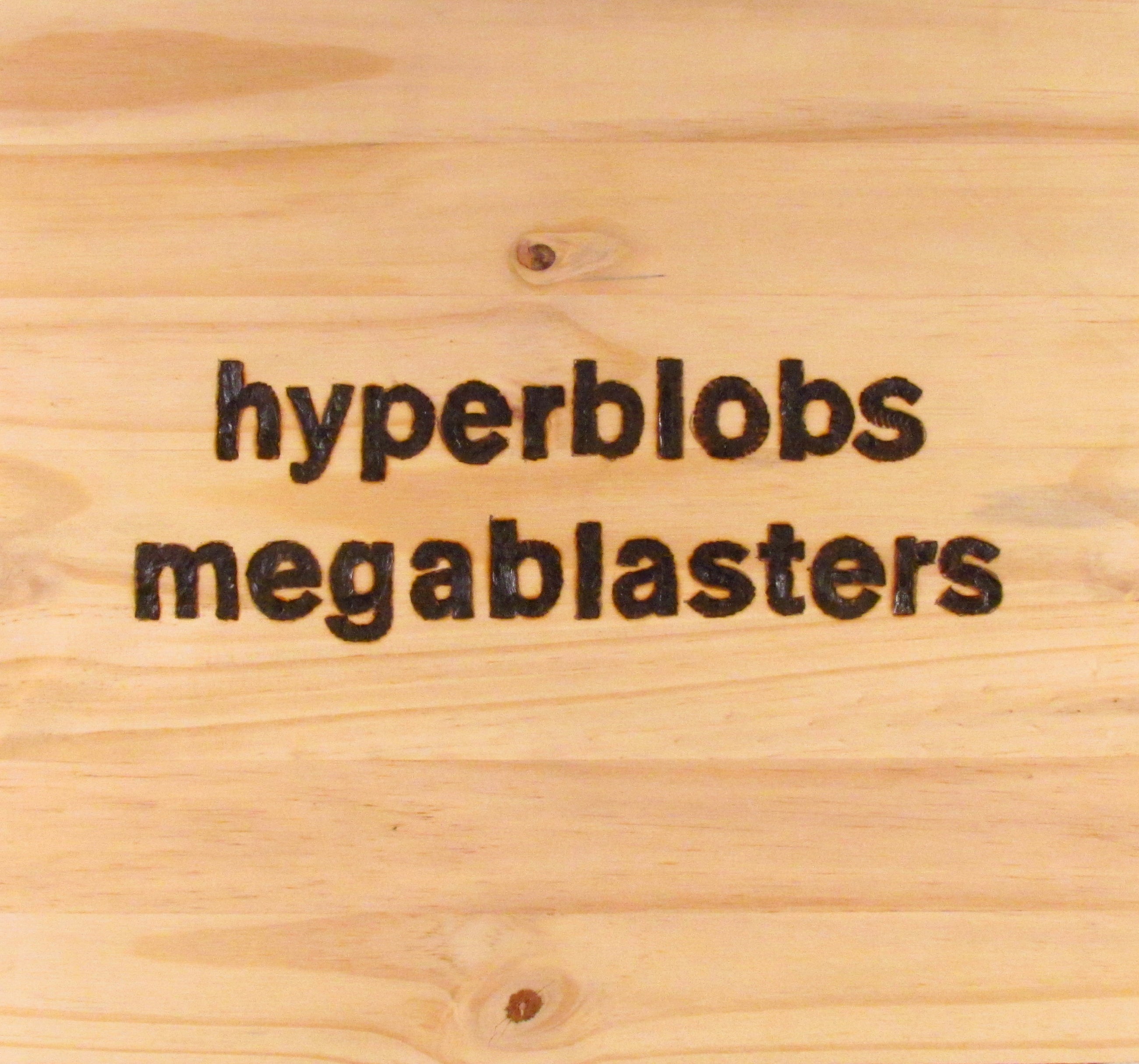 hyperblobs megablasters - wood panel