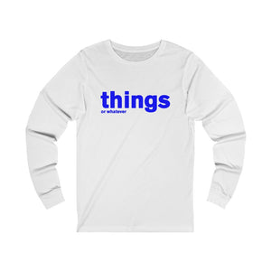 things (blue) - long sleeve