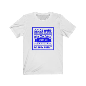 blobs with other blobs (blue) - t-shirt