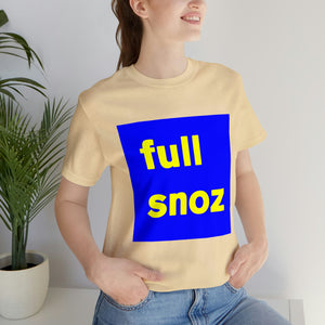 full snoz - blue - t-shirt