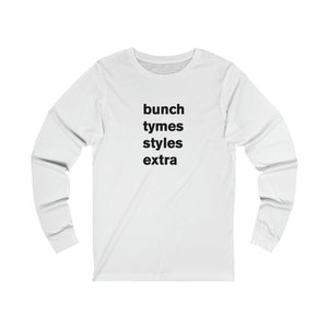bunch tymes styles extra - long sleeve